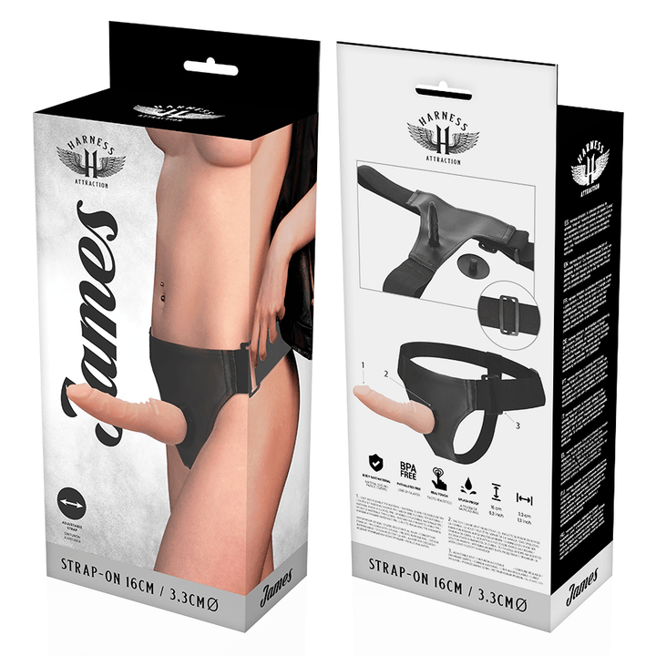 HARNESS ATTRACTION - RNES JAMES 16 CM -O- 3.3 CM - INTIM SPACE Online Sexshop