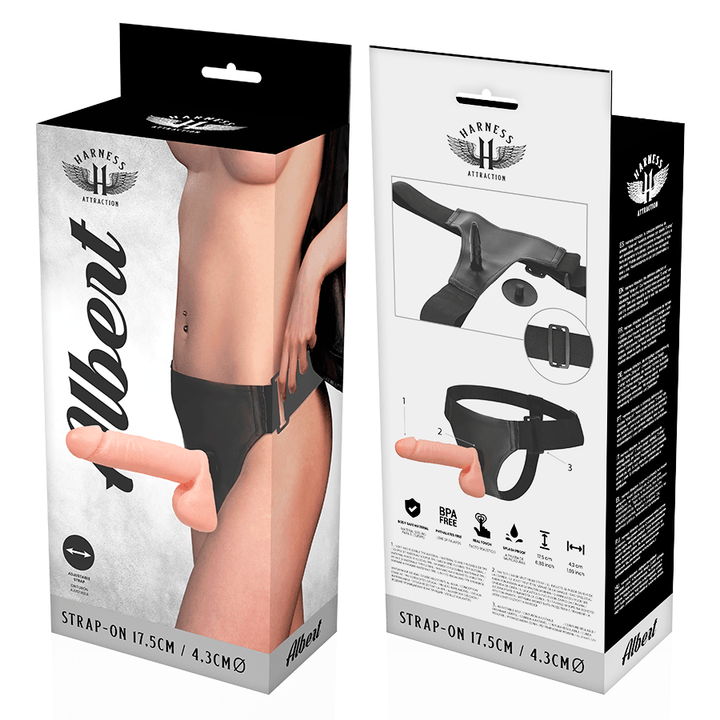 HARNESS ATTRACTION - RNES ALBERT REALISTISCH 17.5 CM -O- 4.3 CM - INTIM SPACE Online Sexshop