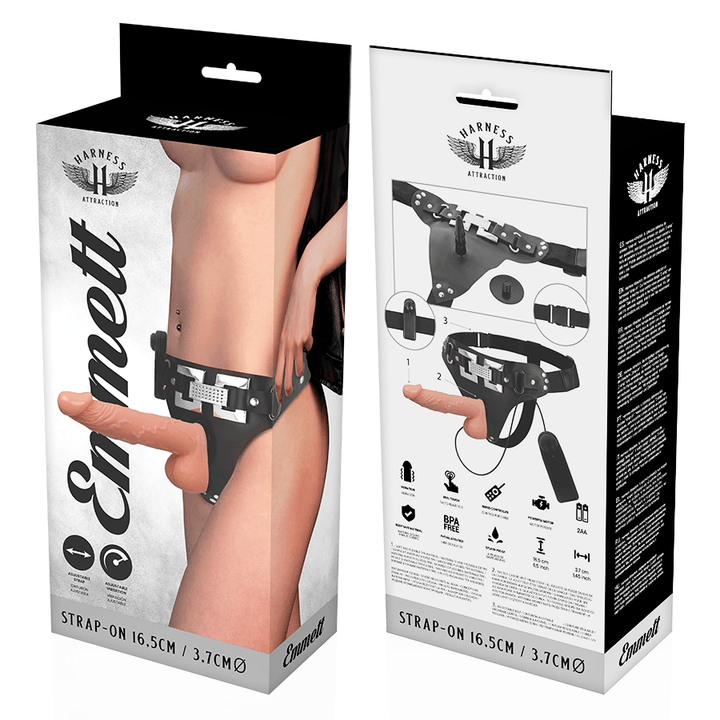 HARNESS ATTRACTION - RNES EMMETT REALISTISCHER VIBRATOR 16.5 CM -O- 3.7 CM - INTIM SPACE Online Sexshop