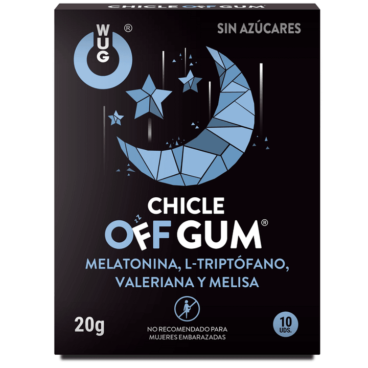 WUG GUM - OFF VALERIAN, TRYPTOPHAN, LEMON BALM AND MELATONIN 10 UNITS - INTIM SPACE Online Sexshop