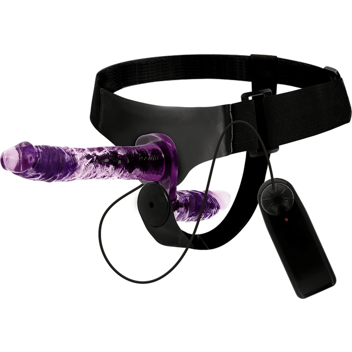 HARNESS ATTRACTION - RODNEY DOUBLE PENETRACI - VIBRATOR 18 CM -O- 3.5 CM - INTIM SPACE Online Sexshop