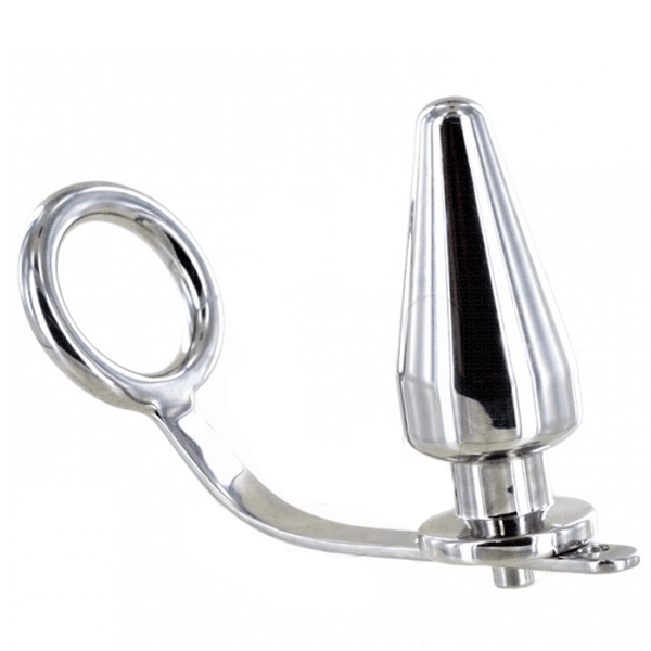 METAL HARD - STAHLRING MIT ANALPLUG, 45 - 45 MM - INTIM SPACE Online Sexshop