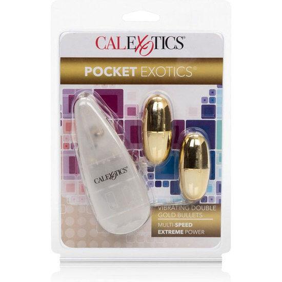 CALEXOTICS - VIBRIERENDE KUGELN GOLD DUO - INTIM SPACE Online Sexshop