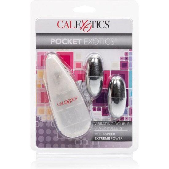 CALEXOTICS - VIBRIERENDE KUGELN SILBER DUO - INTIM SPACE Online Sexshop