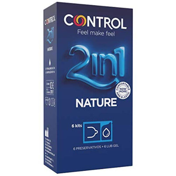 CONTROL - DUO NATURA 2-1 KONSERVIERUNGSMITTEL - GEL - EINHEITEN - INTIM SPACE Online Sexshop