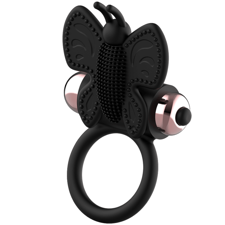 COQUETTE CHIC DESIRE - COCKRING SCHMETTERLING MIT VIBRATOR SCHWARZ/ GOLD - INTIM SPACE Online Sexshop