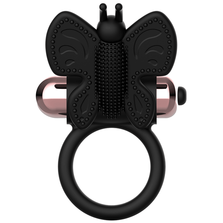 COQUETTE CHIC DESIRE - COCKRING SCHMETTERLING MIT VIBRATOR SCHWARZ/ GOLD - INTIM SPACE Online Sexshop