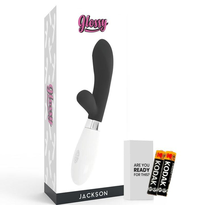 GLOSSY - JACKSON RABBIT SCHWARZ - INTIM SPACE Online Sexshop