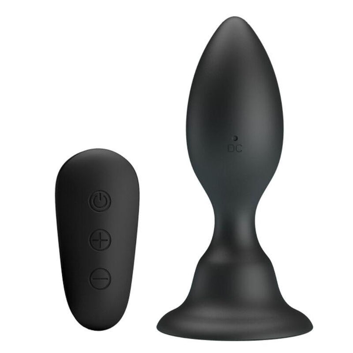 MR PLAY - ANALSTECKER MIT VIBRATION, SCHWARZE FERNBEDIENUNG - INTIM SPACE Online Sexshop