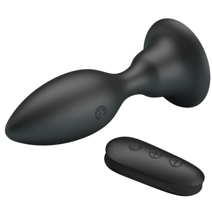 MR PLAY - ANALSTECKER MIT VIBRATION, SCHWARZE FERNBEDIENUNG - INTIM SPACE Online Sexshop