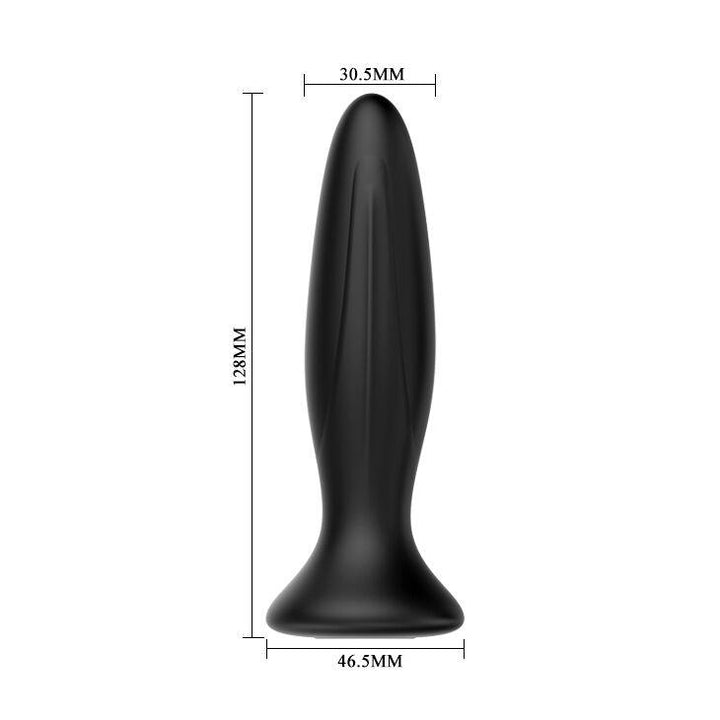 MR PLAY - WIEDERAUFLADBARER SCHWARZER VIBRATOR ANALSPLUG - INTIM SPACE Online Sexshop