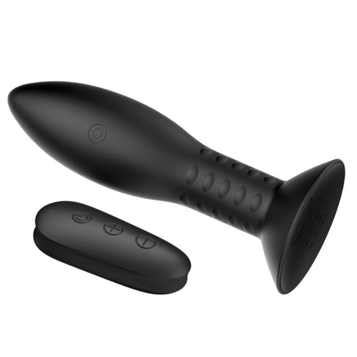 MR PLAY - STECKER MIT SCHWARZEN ROTIERENDEN BLLEN FERNBEDIENUNG - INTIM SPACE Online Sexshop