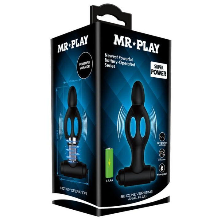 MR PLAY - SILIKON ANALSPLUG MIT VIBRATION - INTIM SPACE Online Sexshop