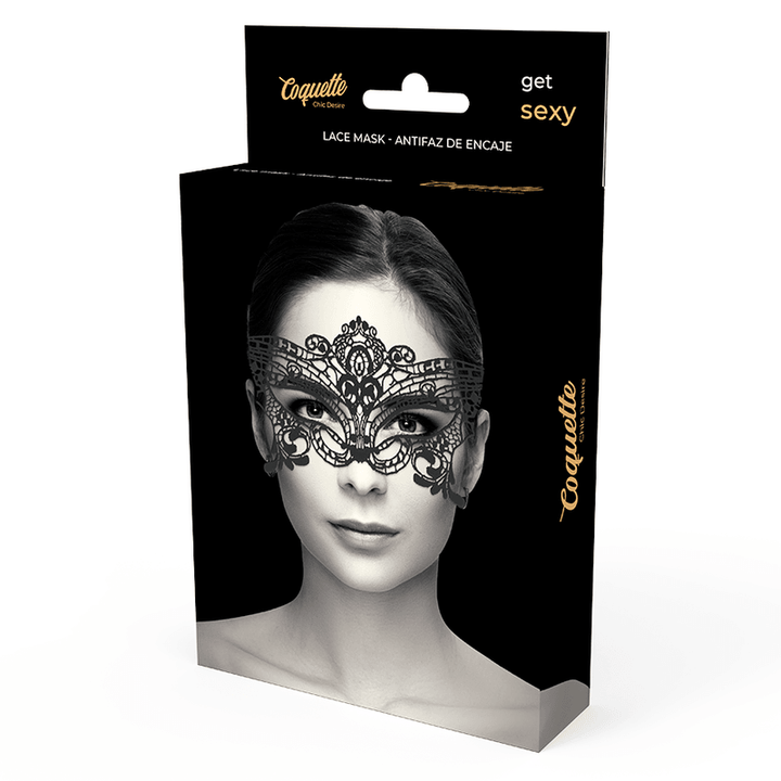 COQUETTE CHIC DESIRE - BREITE SCHWARZE SPITZENMASKE - INTIM SPACE Online Sexshop