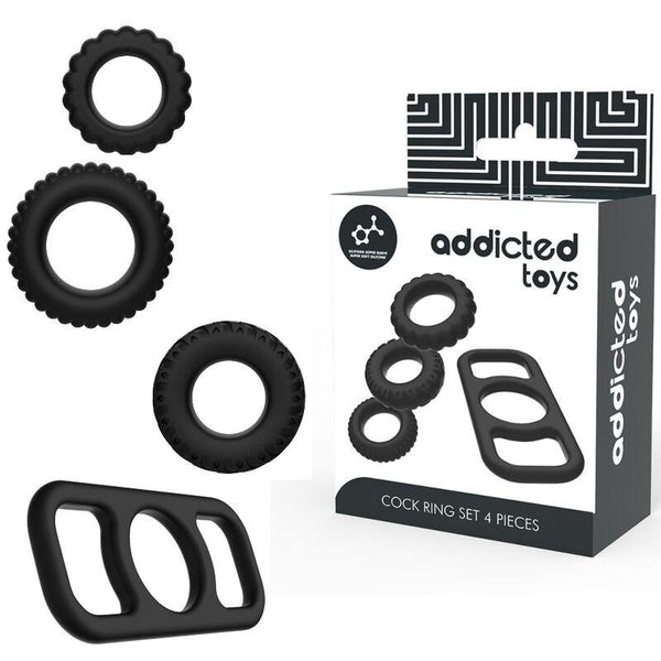 ADDICTED TOYS - COCK RING SET - STÜCK - INTIM SPACE Online Sexshop