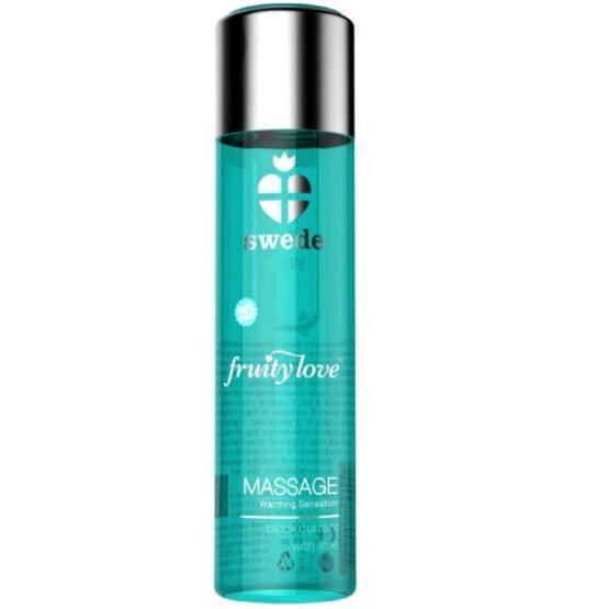 SWEDE - FRUITY LOVE MASSAGEÖL MIT WÄRMENDEM EFFEKT, SCHWARZE JOHANNISBEERE UND LIMETTE 60 ML - INTIM SPACE Online Sexshop