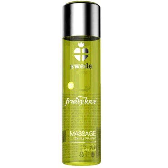 SWEDE - FRUITY LOVE MASSAGEÖL MIT WÄRMENDEM EFFEKT, VANILLE UND GOLDBIRNE 60 ML. - INTIM SPACE Online Sexshop