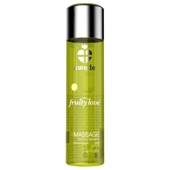 SWEDE - FRUITY LOVE MASSAGEÖL MIT WÄRMENDEM EFFEKT VANILLE UND GOLDBIRNE 120 ML - INTIM SPACE Online Sexshop