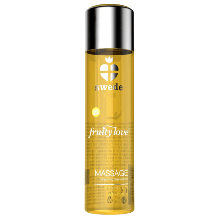 SWEDE - FRUITY LOVE MASSAGEÖL MIT WÄRMENDEM EFFEKT TROPISCHES FRUCHTIGES MIT HONIG 120 ML. - INTIM SPACE Online Sexshop