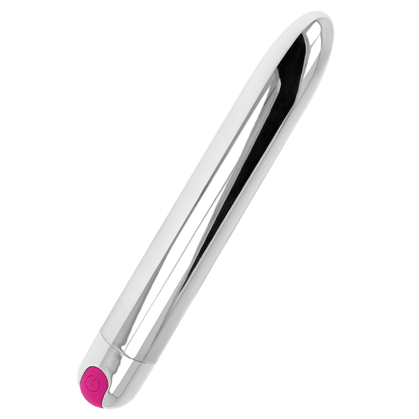 OHMAMA - WIEDERAUFLADBARER SILBERVIBRATOR 10 MODI 18,5 CM - INTIM SPACE Online Sexshop