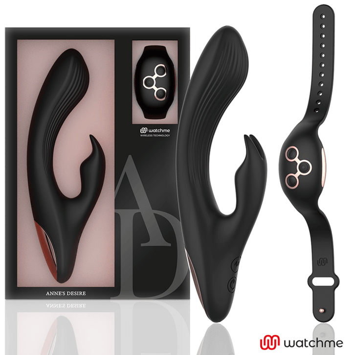 ANNE'S DESIRE - RABBIT FERNBEDIENUNGSTECHNOLOGIE WATCHME SCHWARZ/GOLD - INTIM SPACE Online Sexshop