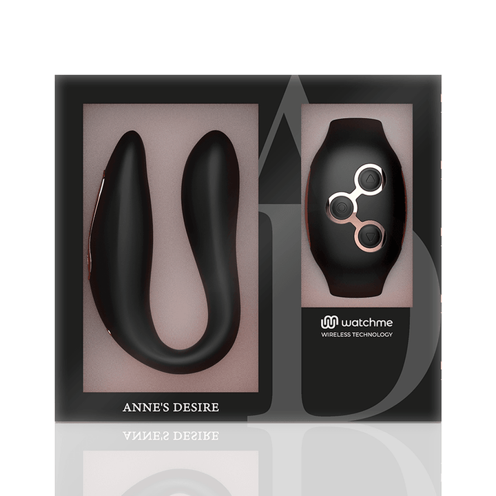 ANNE'S DESIRE - DUAL PLEASURE TECNOLOG - WATCHME SCHWARZ/GOLD - INTIM SPACE Online Sexshop