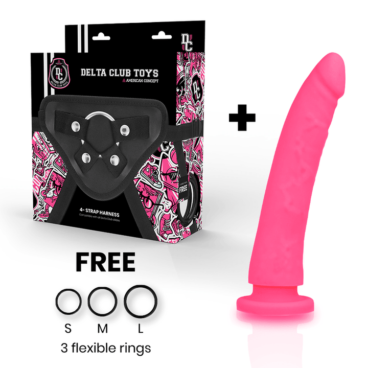 DELTA CLUB - TOYS GURT - DONG ROSA SILIKON 17 CM -O- - CM - INTIM SPACE Online Sexshop