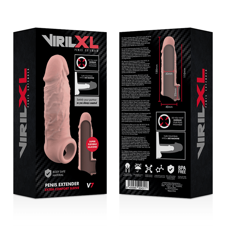 VIRILXL - NATÜRLICHE PENISVERLÄNGERUNG AUS FLÜSSIGEM SILIKON V7 - INTIM SPACE Online Sexshop