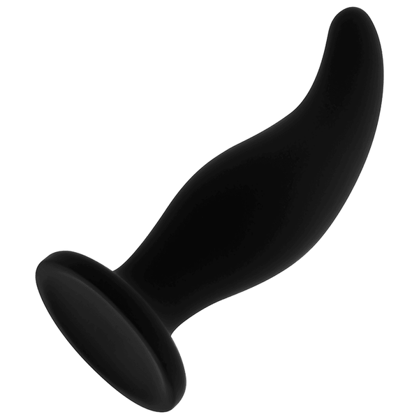 OHMAMA - GEBOGENER SILIKON-ANALSPlug P-Punkt 12 cm - INTIM SPACE Online Sexshop