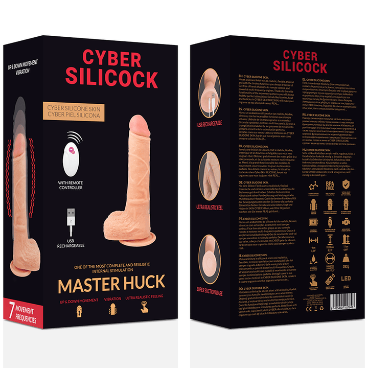 CYBER SILICOCK - FERNBEDIENUNG REALISTISCH MASTER HUCK 20.9 CM -O- - CM - INTIM SPACE Online Sexshop