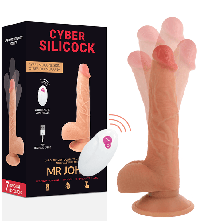 CYBER SILICOCK - FERNBEDIENUNG REALISTISCH MR JOHN 23.88 CM -O- 4.3 CM - INTIM SPACE Online Sexshop