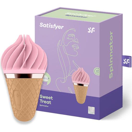 SATISFYER - SÜSSES LECKER SPINNATOR BRAUN - ROSA - INTIM SPACE Online Sexshop