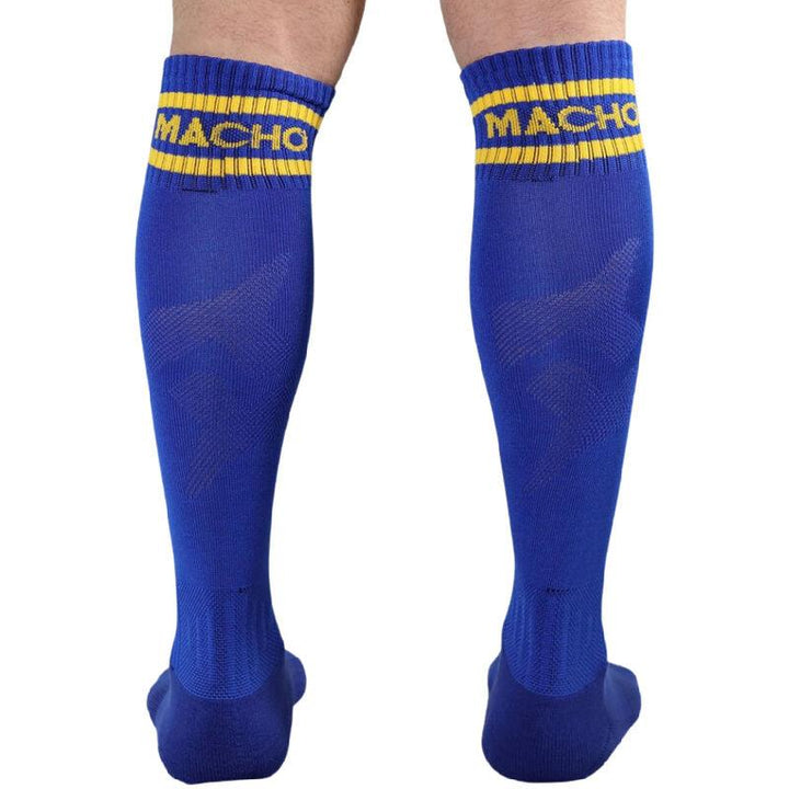 MACHO - LANGE SOCKEN, EINE GRÖSSE, BLAU - INTIM SPACE Online Sexshop