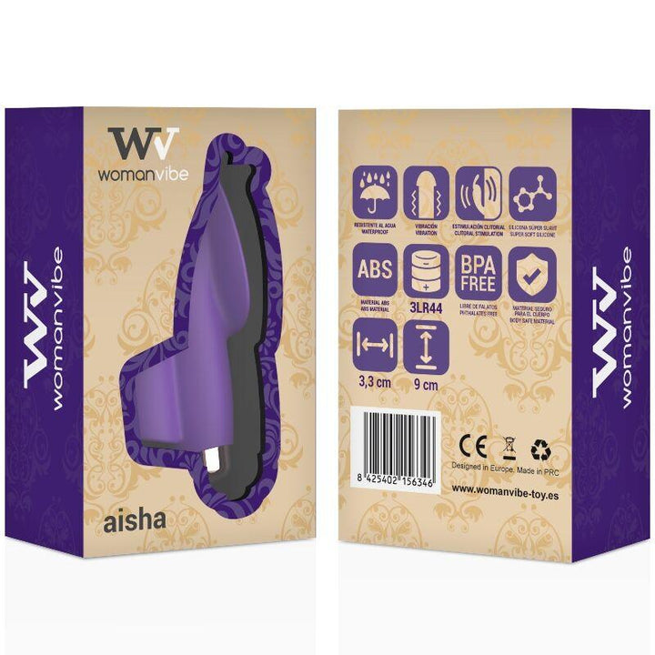 WOMANVIBE - FRAU AISHA SILICONE STIMULATOR FINGER - INTIM SPACE Online Sexshop