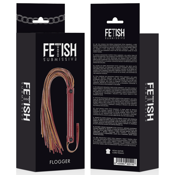 FETISH SUBMISSIVE DARK ROOM - PEITSCHE AUS VEGANEM LEDER - INTIM SPACE Online Sexshop