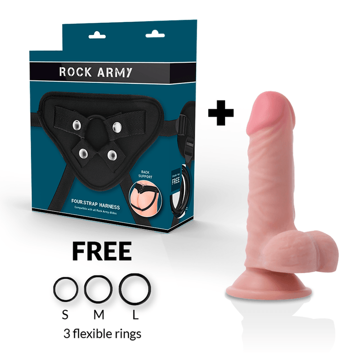 ROCKARMY - HARNESS - DUAL DENSITY PANZER 17 CM -O- 4.46 CM - INTIM SPACE Online Sexshop