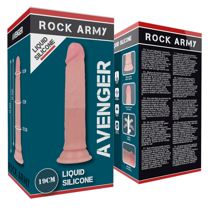 ROCKARMY - HARNESS - FLÜSSIGER SILIKONDILDO PREMIUM AVENGER 19 CM -O- 3.98 CM - INTIM SPACE Online Sexshop