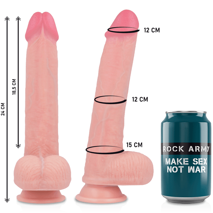 ROCKARMY - ARN - + FLÜSSIGER SILIKON DILDO PREMIUM KINGCOBRA 24 CM -O- 4.77 CM - INTIM SPACE Online Sexshop