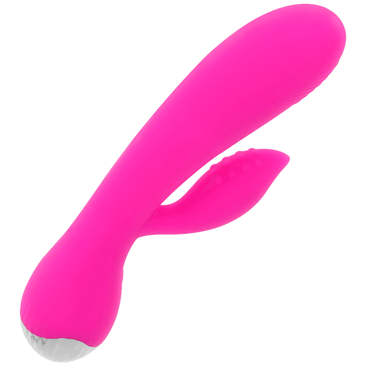 OHMAMA - WIEDERAUFLADBARER VIBRATOR MIT KANINCHEN 10 VIBRATIONSMODI 19 CM - INTIM SPACE Online Sexshop