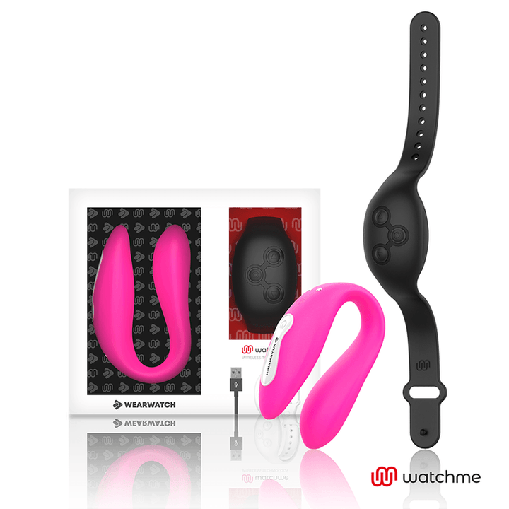 WEARWATCH - WATCHME DUAL TECHNOLOGY VIBRATOR FUCHSIA/AZABACHE - INTIM SPACE Online Sexshop