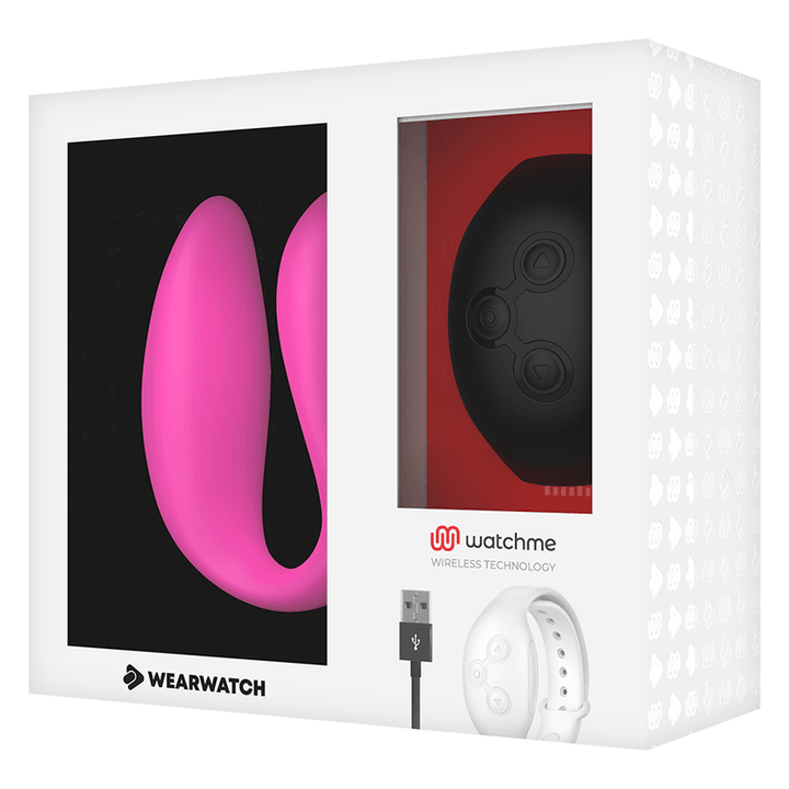 WEARWATCH - WATCHME DUAL TECHNOLOGY VIBRATOR FUCHSIA/AZABACHE - INTIM SPACE Online Sexshop