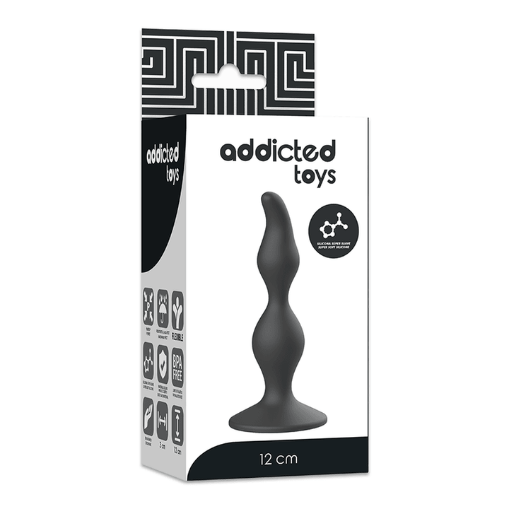 ADDICTED TOYS - ANAL SEXUELLER STECKER 12 CM SCHWARZ - INTIM SPACE Online Sexshop