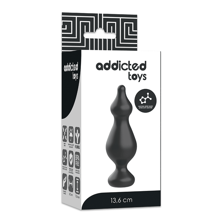 ADDICTED TOYS - ANAL SEXUELLER STECKER 13.6 CM SCHWARZ - INTIM SPACE Online Sexshop