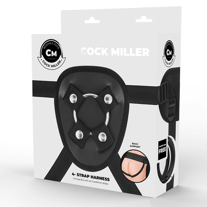 COCK MILLER - HARNESS - SILIKON DICHTE COCKSIL ARTIKULIERBAR SCHWARZ 13 CM - INTIM SPACE Online Sexshop