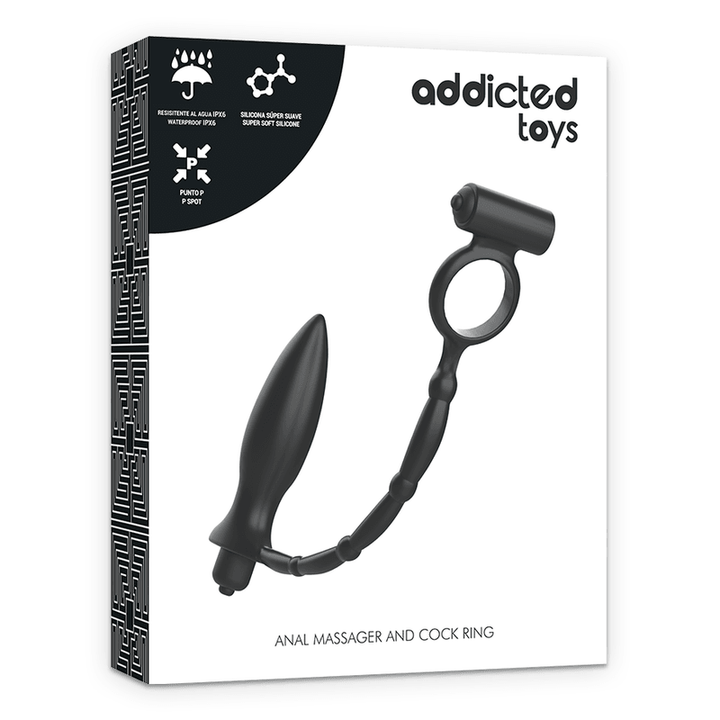 ADDICTED TOYS - ANALPLUG MIT VIBRATIONSRING - INTIM SPACE Online Sexshop