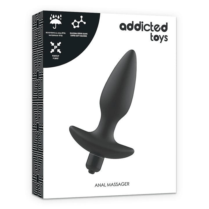 ADDICTED TOYS - MASSAGER PLUG ANAL MIT VIBRATION SCHWARZ - INTIM SPACE Online Sexshop